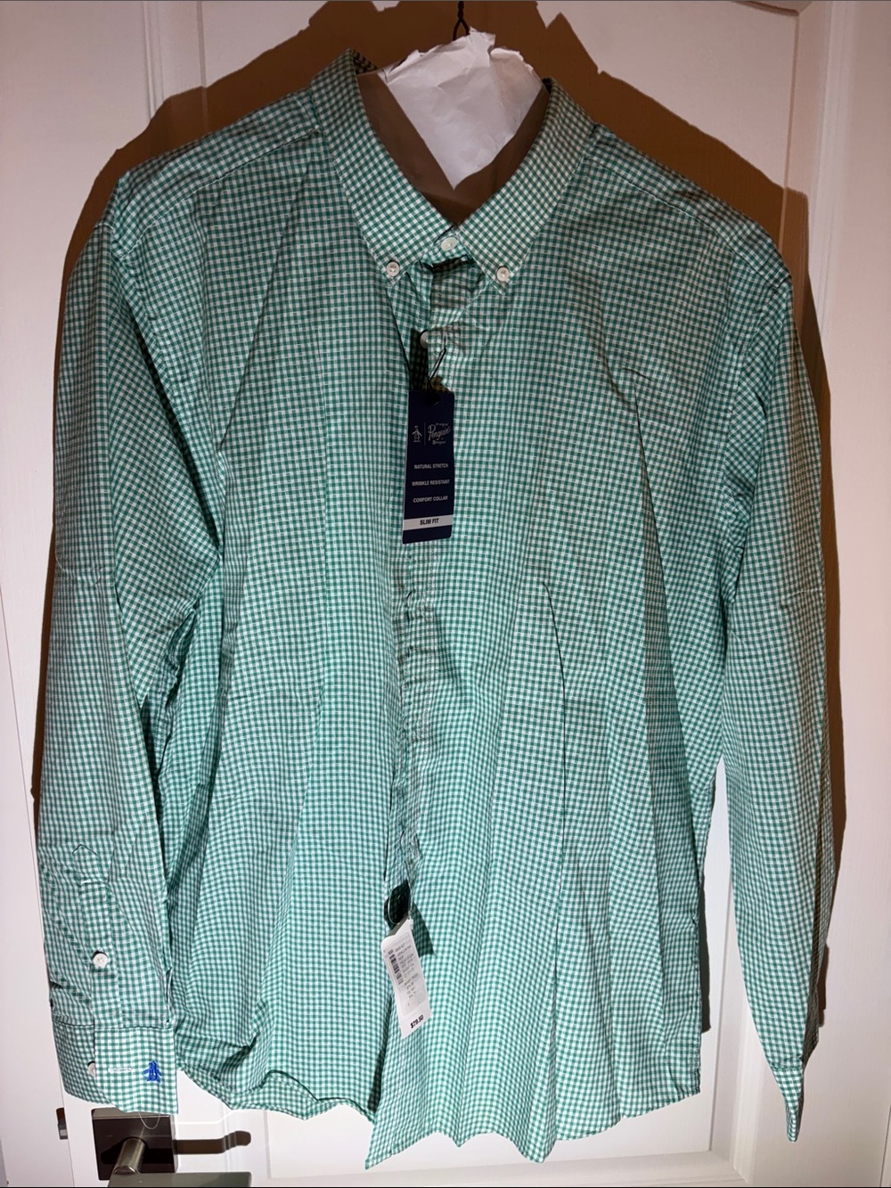 Penguin Green Gingham Button-Up Shirt